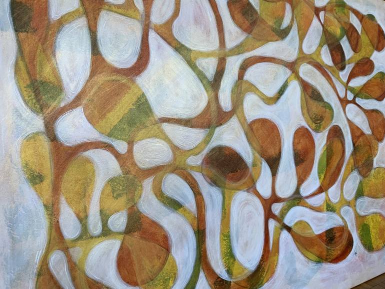 Original Abstract Expressionism Abstract Painting by Maarit Korhonen