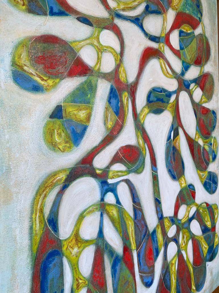 Original Abstract Expressionism Abstract Painting by Maarit Korhonen