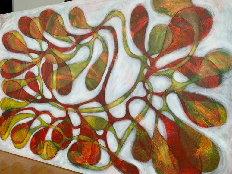Original Abstract Expressionism Abstract Painting by Maarit Korhonen