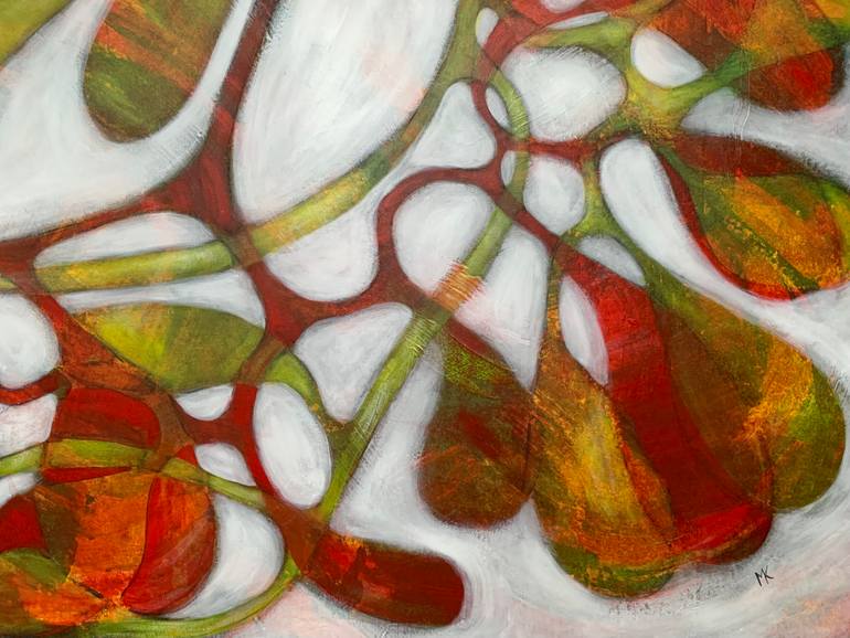 Original Abstract Expressionism Abstract Painting by Maarit Korhonen