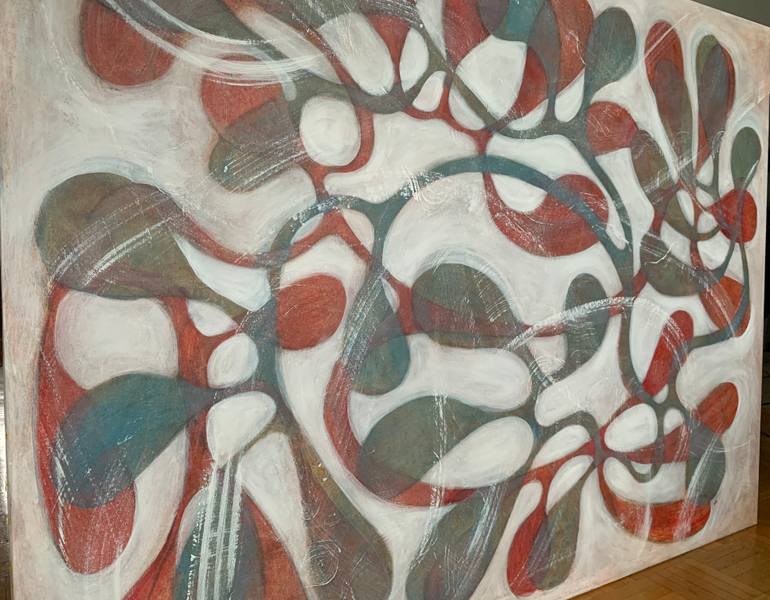 Original Abstract Expressionism Abstract Painting by Maarit Korhonen