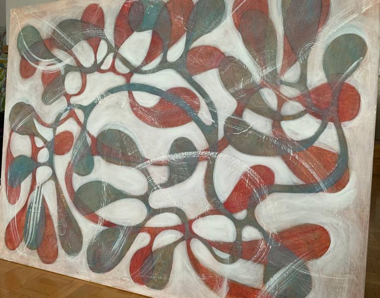 Original Abstract Expressionism Abstract Painting by Maarit Korhonen