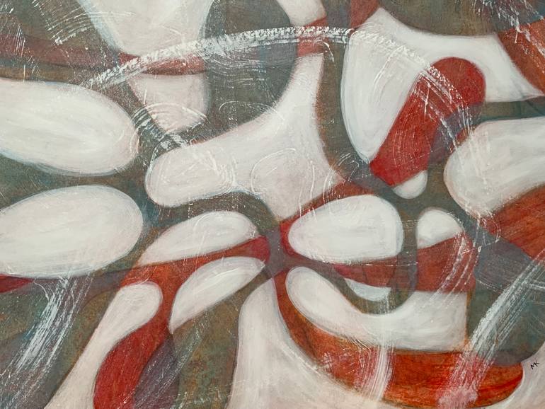 Original Abstract Expressionism Abstract Painting by Maarit Korhonen