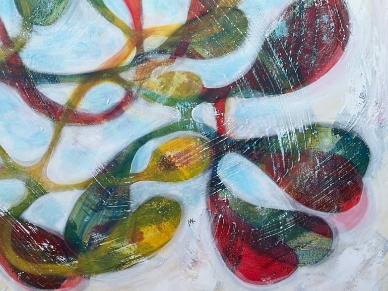 Original Abstract Expressionism Abstract Painting by Maarit Korhonen