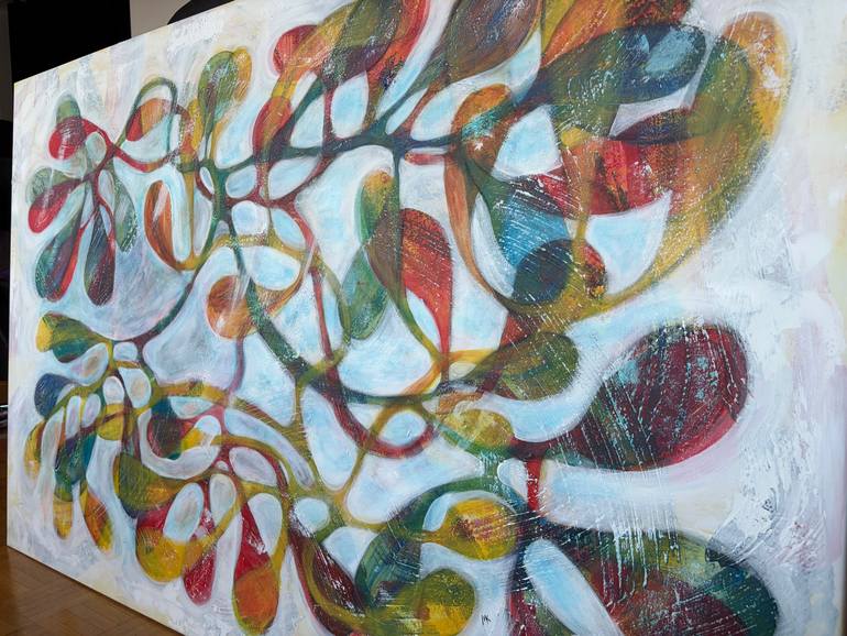Original Abstract Expressionism Abstract Painting by Maarit Korhonen