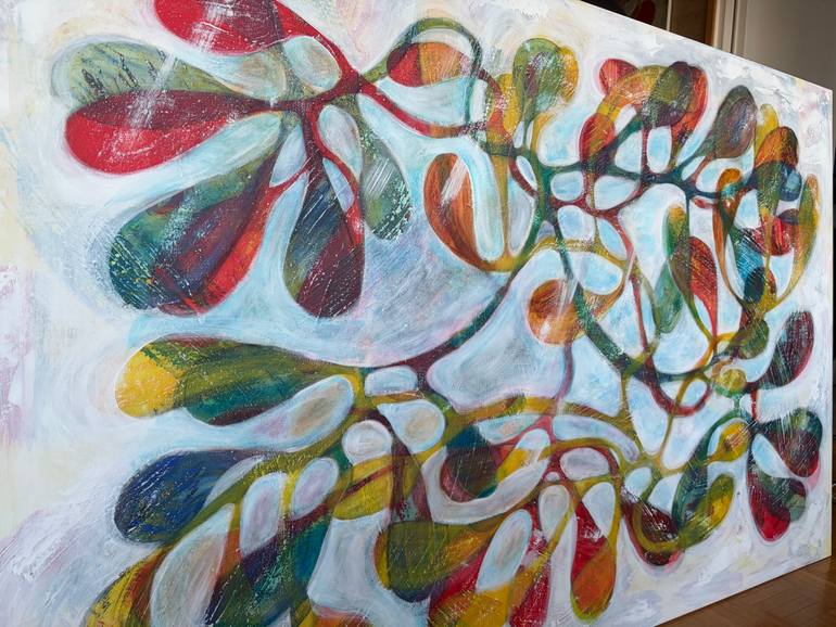 Original Abstract Expressionism Abstract Painting by Maarit Korhonen