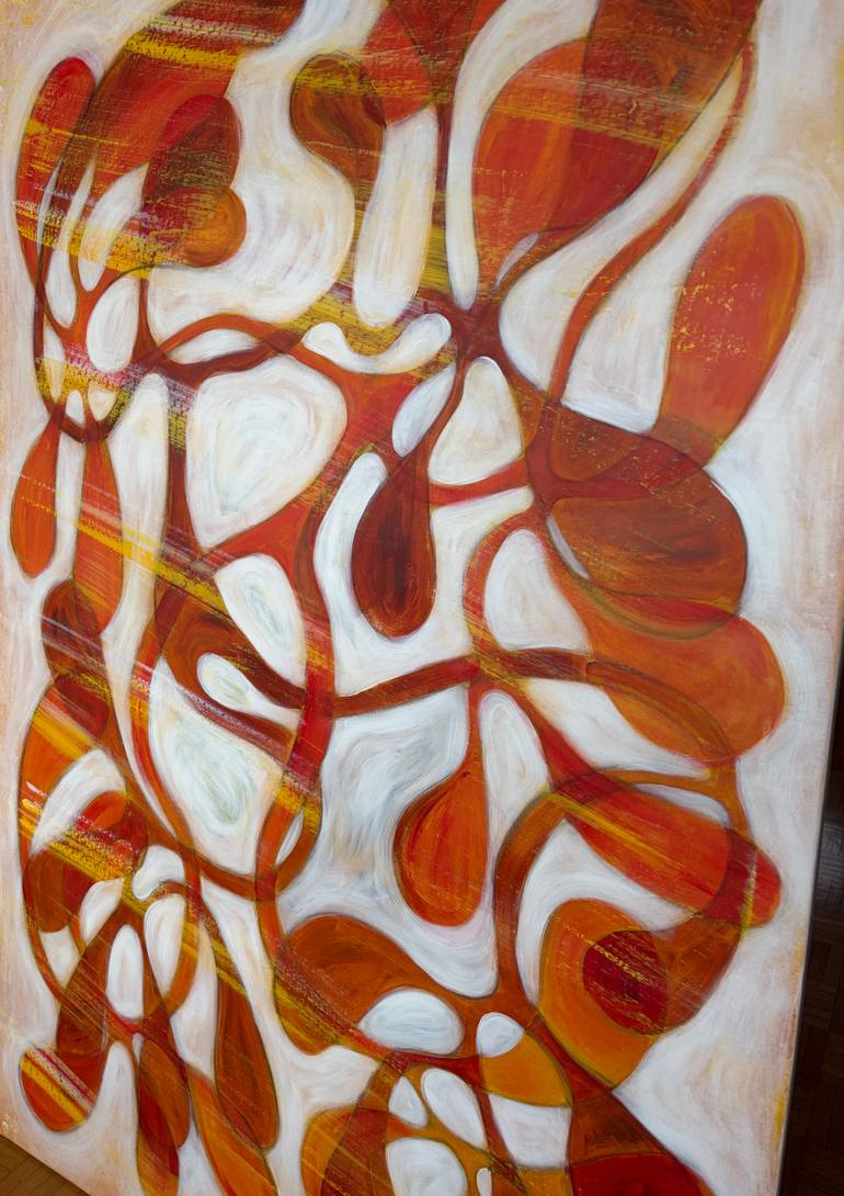 Original Abstract Expressionism Abstract Painting by Maarit Korhonen