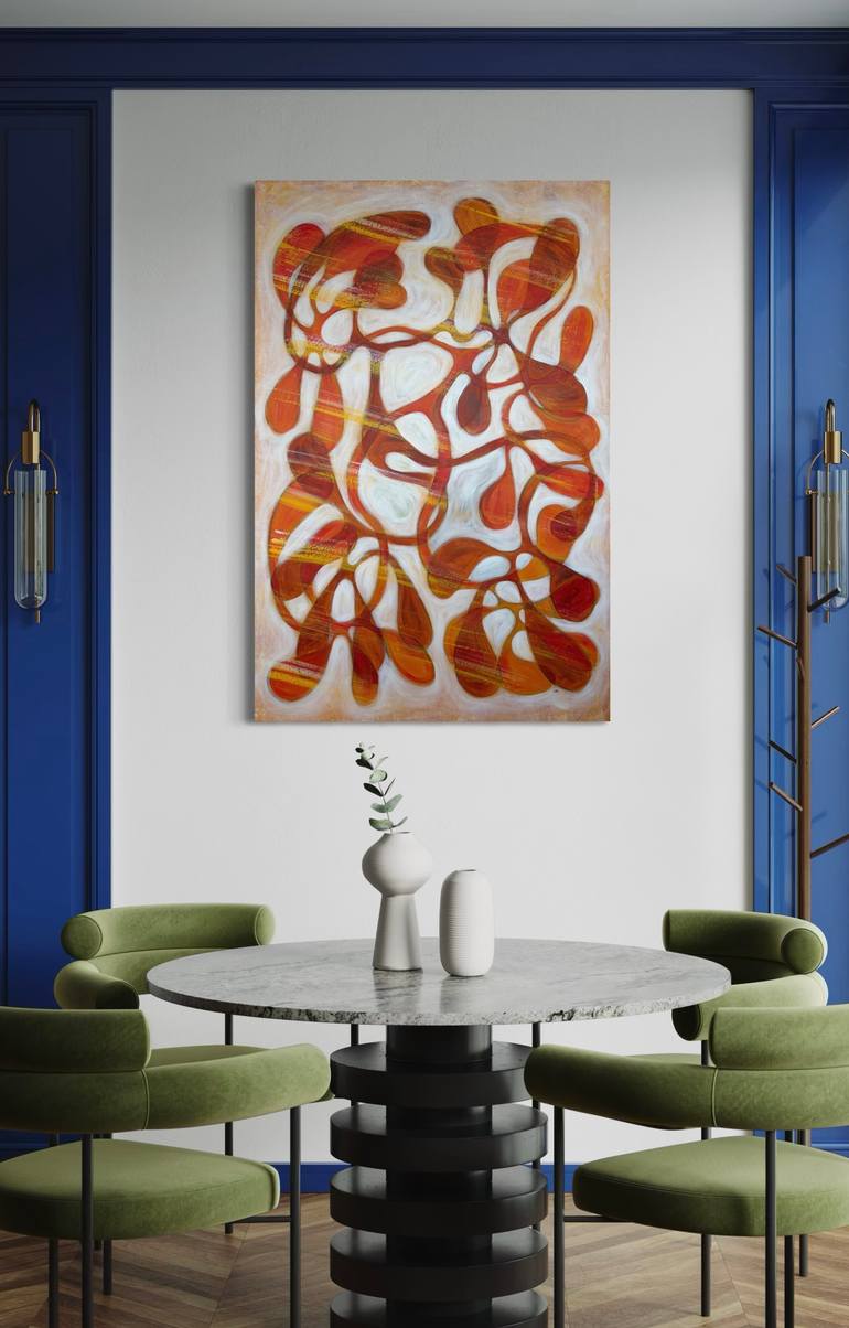 Original Abstract Expressionism Abstract Painting by Maarit Korhonen