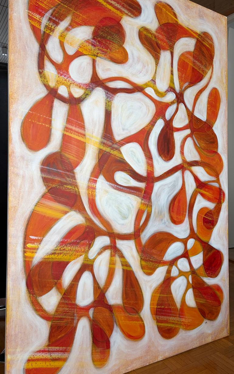 Original Abstract Expressionism Abstract Painting by Maarit Korhonen