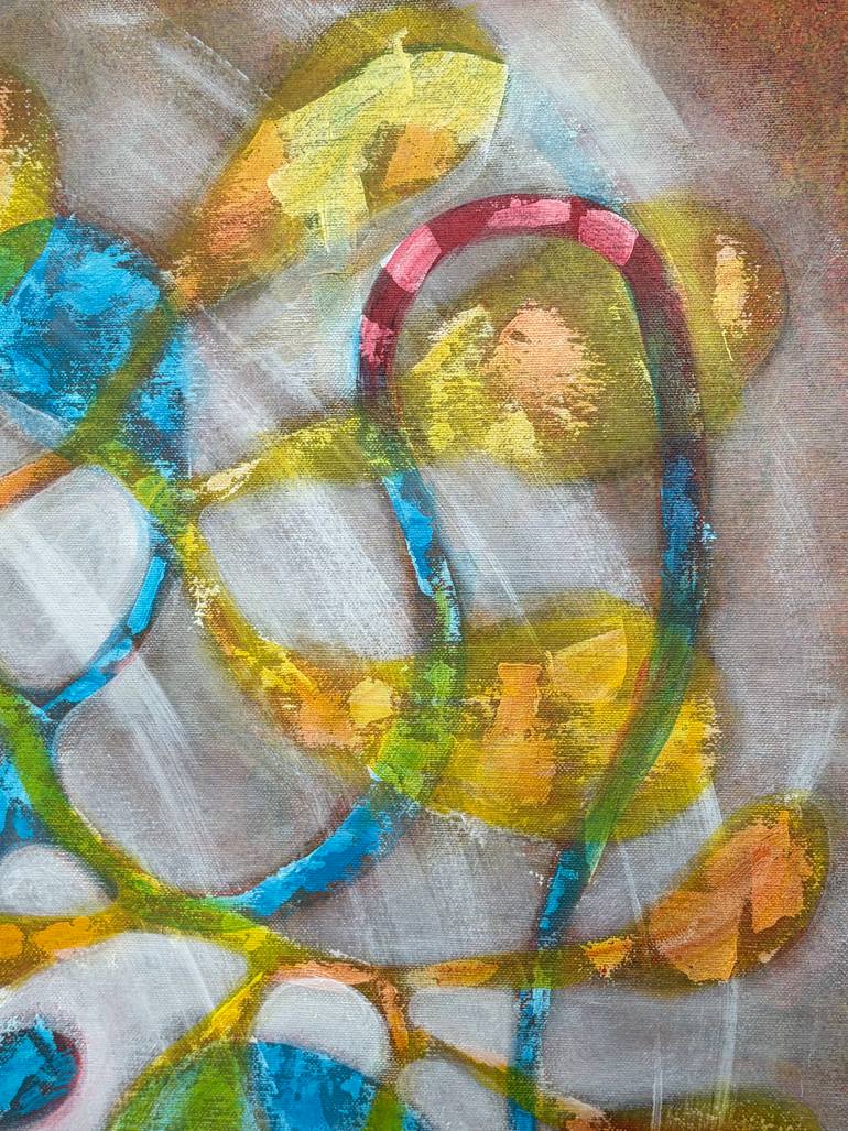 Original Abstract Expressionism Abstract Painting by Maarit Korhonen
