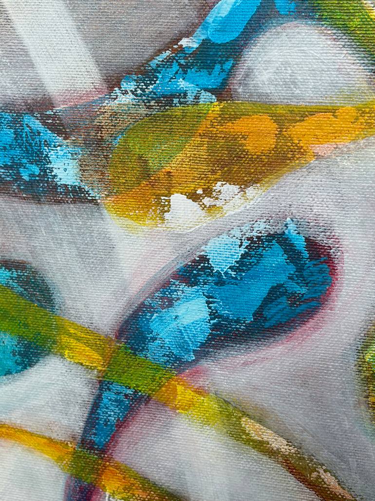 Original Abstract Expressionism Abstract Painting by Maarit Korhonen