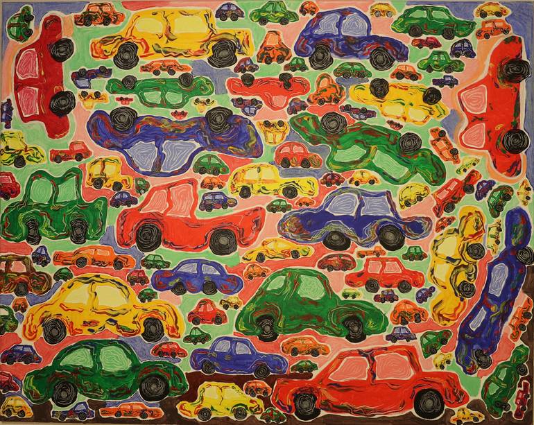 Cars Painting by Maarit Korhonen | Saatchi Art