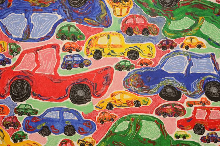 Cars Painting by Maarit Korhonen | Saatchi Art
