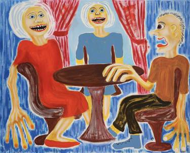 Print of People Paintings by Maarit Korhonen