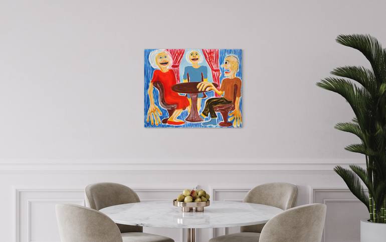 Original Figurative People Painting by Maarit Korhonen