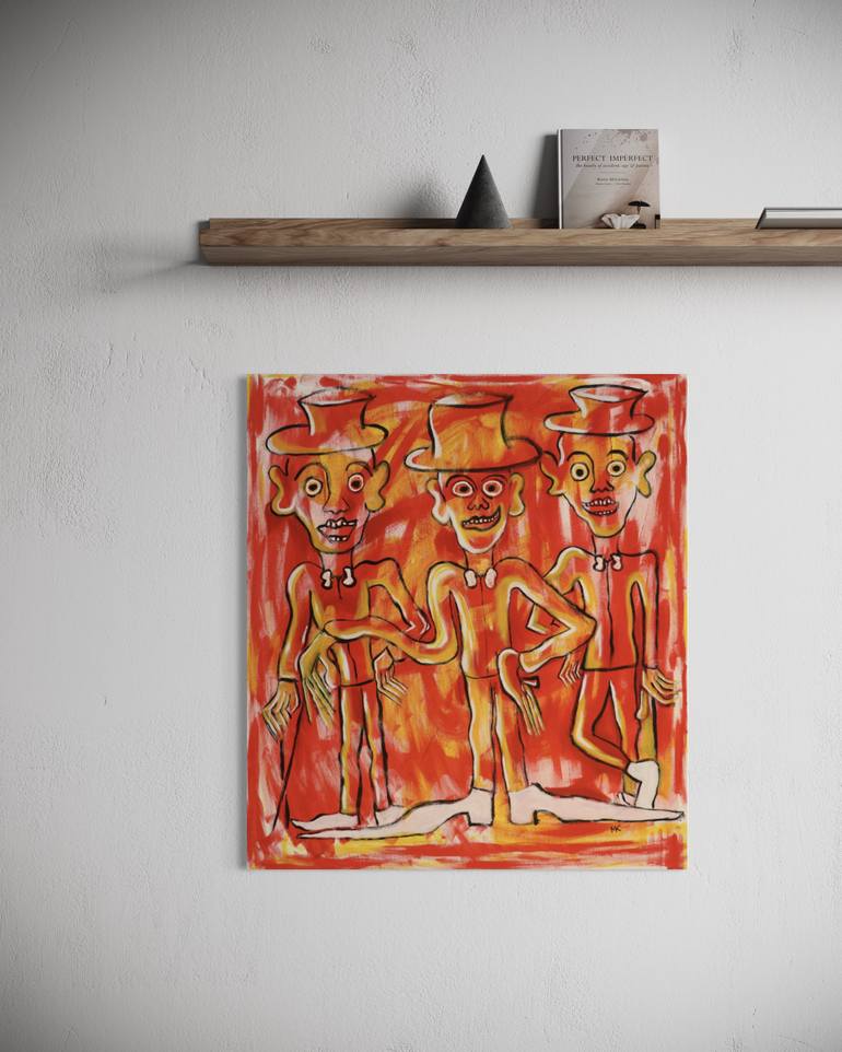 Original Figurative People Painting by Maarit Korhonen