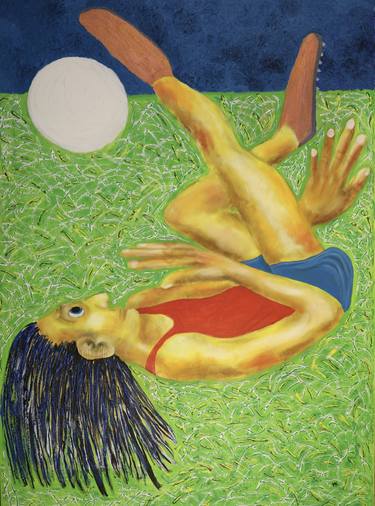 Print of Figurative Sport Paintings by Maarit Korhonen