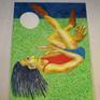 Acrylic and oilsticks  on canvas..................