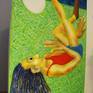 Acrylic and oilsticks  on canvas..................
