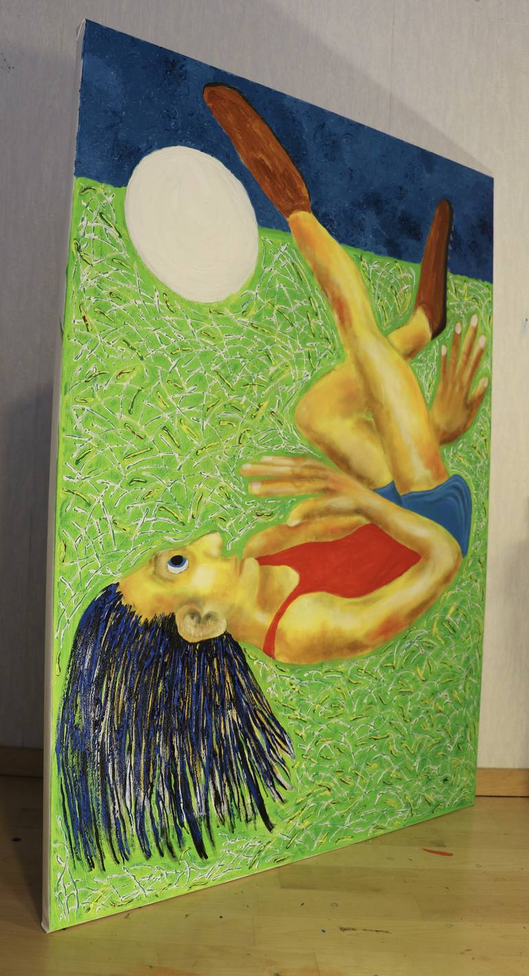 Original Figurative Sports Painting by Maarit Korhonen