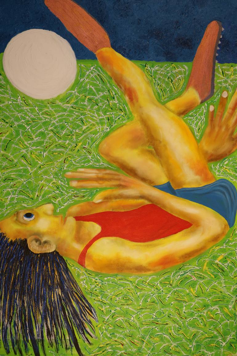 Original Figurative Sports Painting by Maarit Korhonen