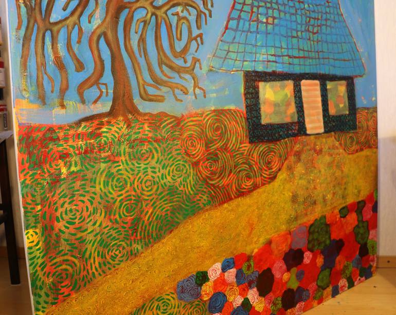 Original Figurative Landscape Painting by Maarit Korhonen