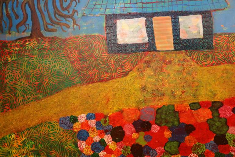 Original Figurative Landscape Painting by Maarit Korhonen