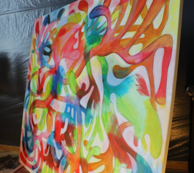 Original Expressionism Abstract Painting by Maarit Korhonen