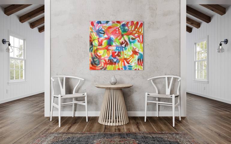 Original Expressionism Abstract Painting by Maarit Korhonen