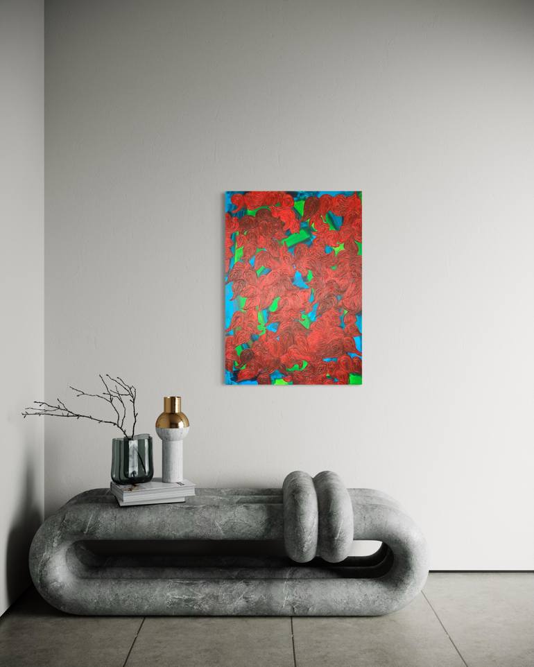 Original Abstract Nature Painting by Maarit Korhonen