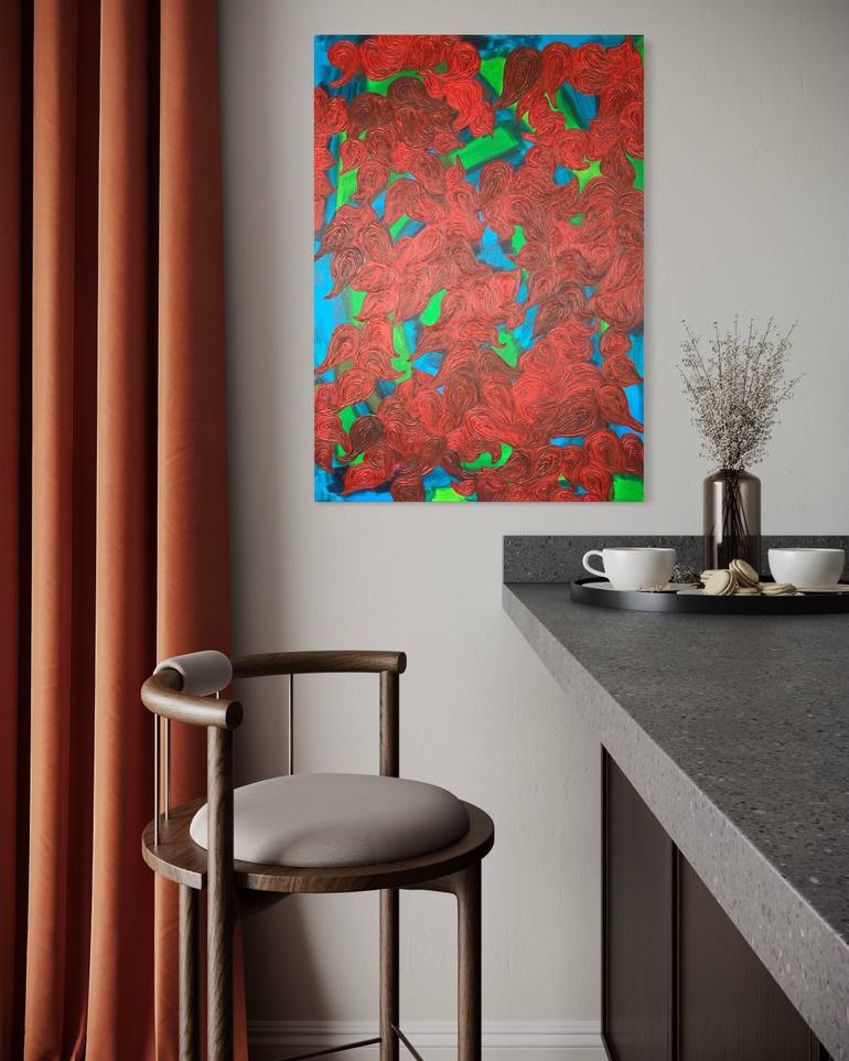 Original Abstract Nature Painting by Maarit Korhonen