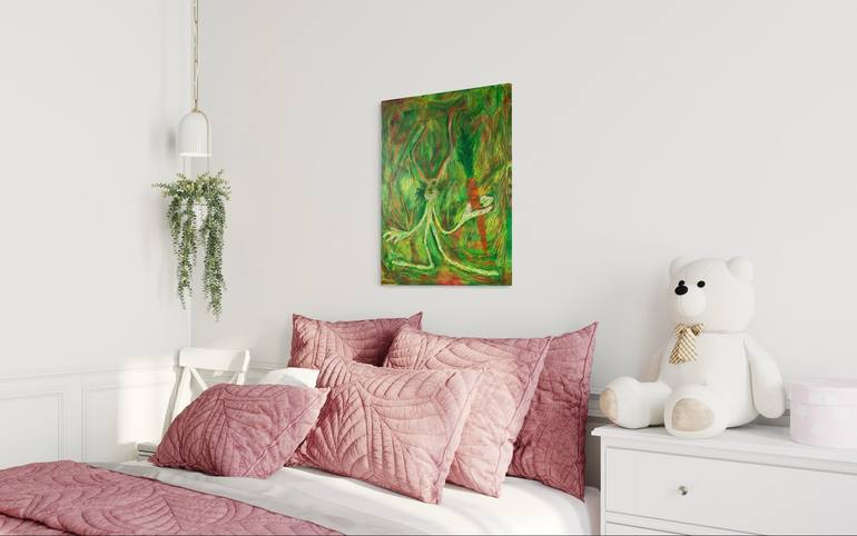 Original Abstract Animal Painting by Maarit Korhonen