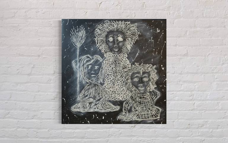 Original Figurative Abstract Painting by Maarit Korhonen