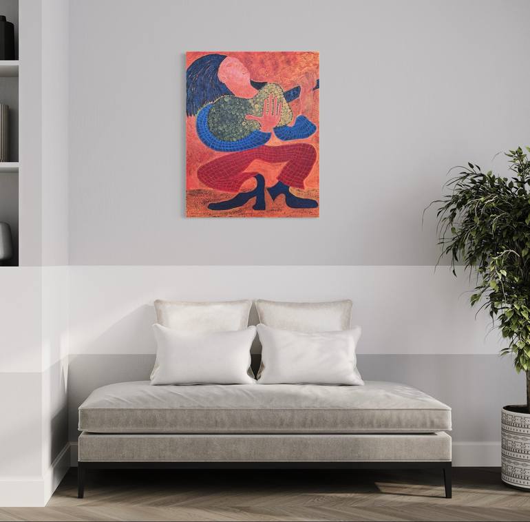 Original Abstract Music Painting by Maarit Korhonen