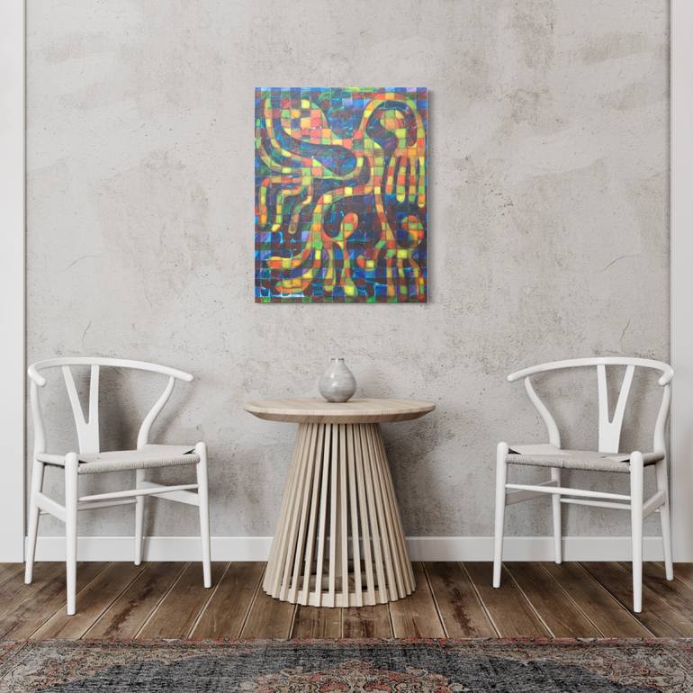 Original Expressionism Abstract Painting by Maarit Korhonen