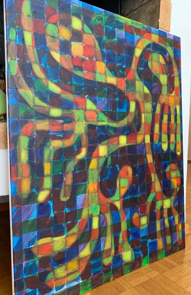 Original Expressionism Abstract Painting by Maarit Korhonen