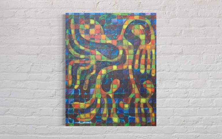 Original Expressionism Abstract Painting by Maarit Korhonen