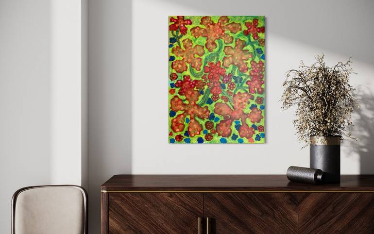 Original Expressionism Abstract Painting by Maarit Korhonen