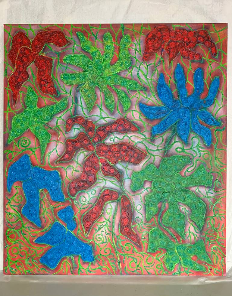 Original Abstract Nature Painting by Maarit Korhonen