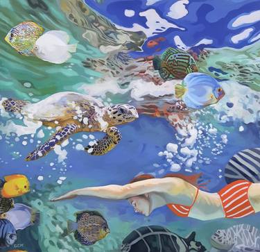 Print of Pop Art Water Paintings by Gabriel Cristian Matei