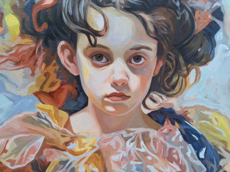 Original Pop Art People Painting by Gabriel Cristian Matei