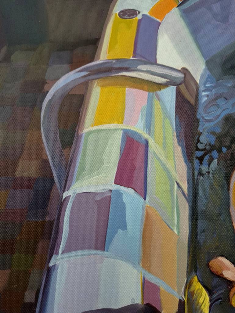 Original Pop Art People Painting by Gabriel Cristian Matei