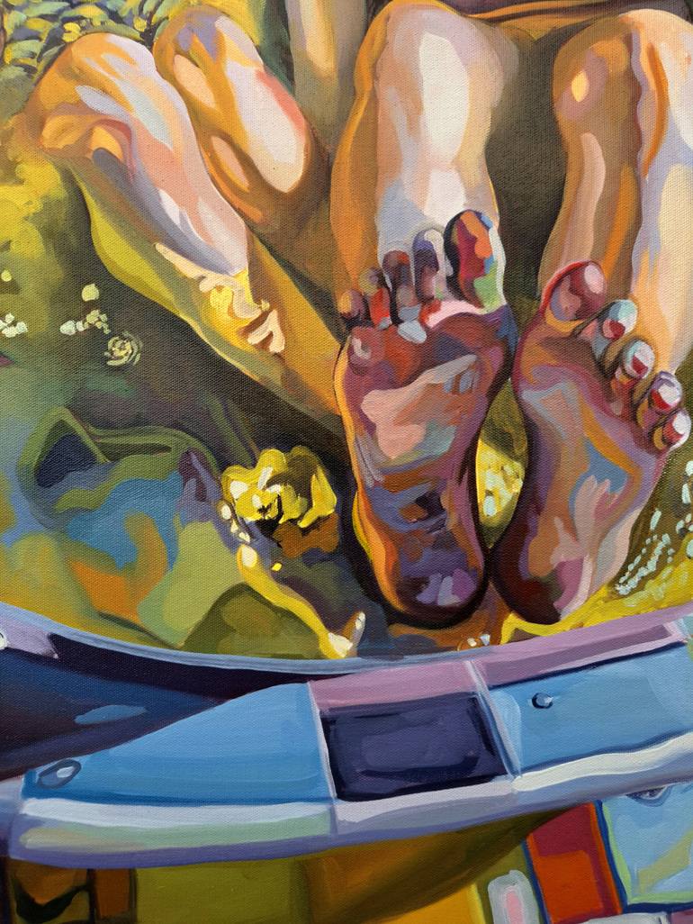 Original Pop Art People Painting by Gabriel Cristian Matei