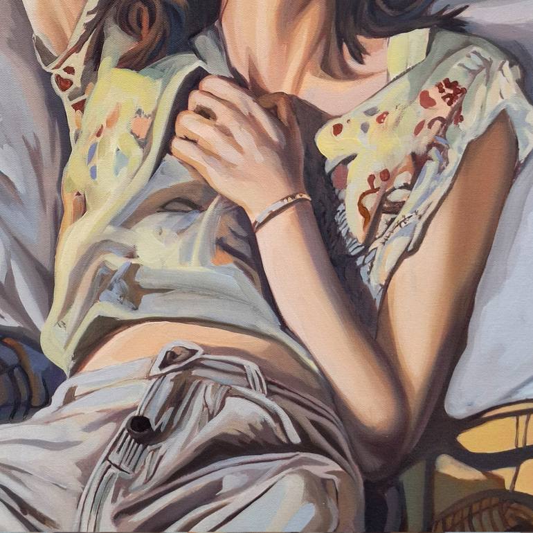 Original Pop Art People Painting by Gabriel Cristian Matei