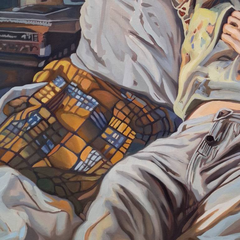 Original Pop Art People Painting by Gabriel Cristian Matei