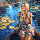 Journey among the water lilies at sunset by Gabriel Cristian Matei