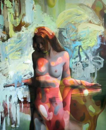 Original Figurative Nude Paintings by Gabriel Cristian Matei