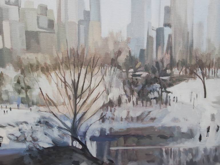 Original Figurative Landscape Painting by Gabriel Cristian Matei