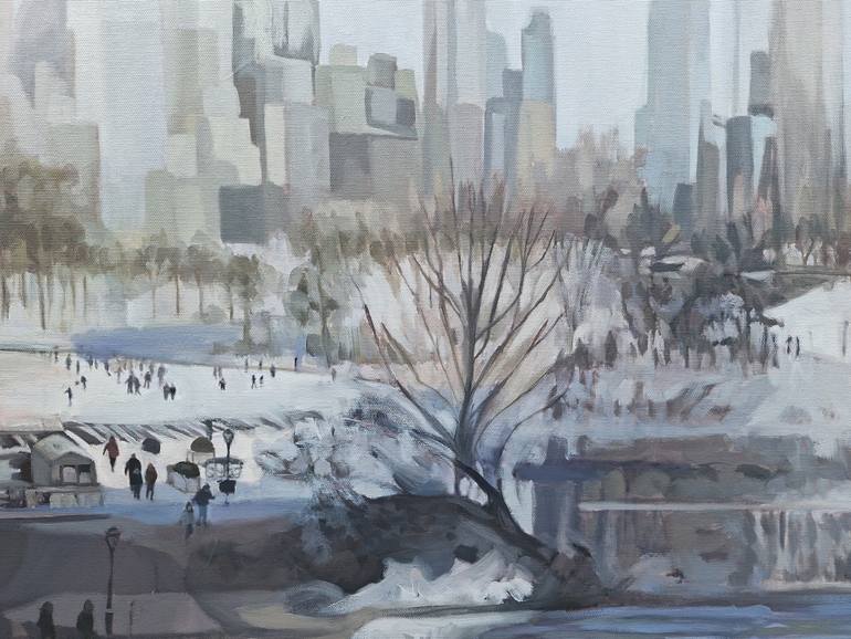 Original Figurative Landscape Painting by Gabriel Cristian Matei