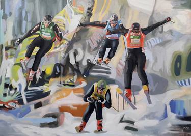 Original Pop Art Sport Paintings by Gabriel Cristian Matei